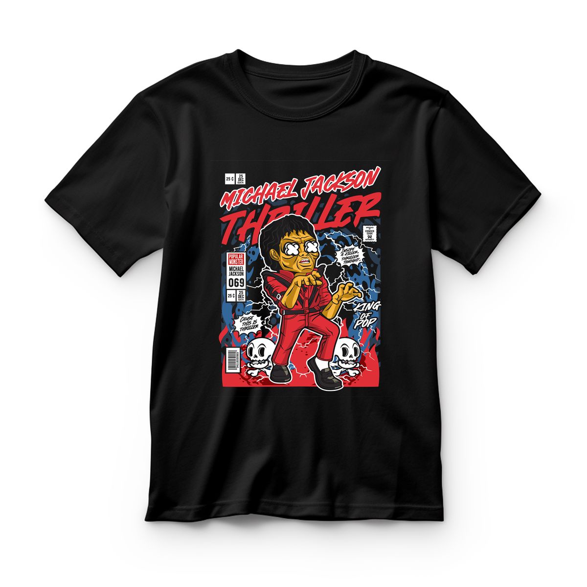 Παιδικό T-shirt Michael Jackson Thriller Pop Culture Black