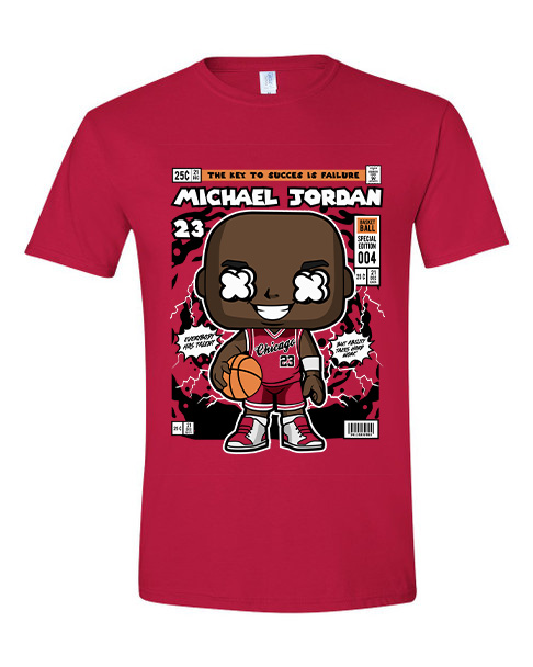 T-Shirt Michael Jordan Pop Culture Red