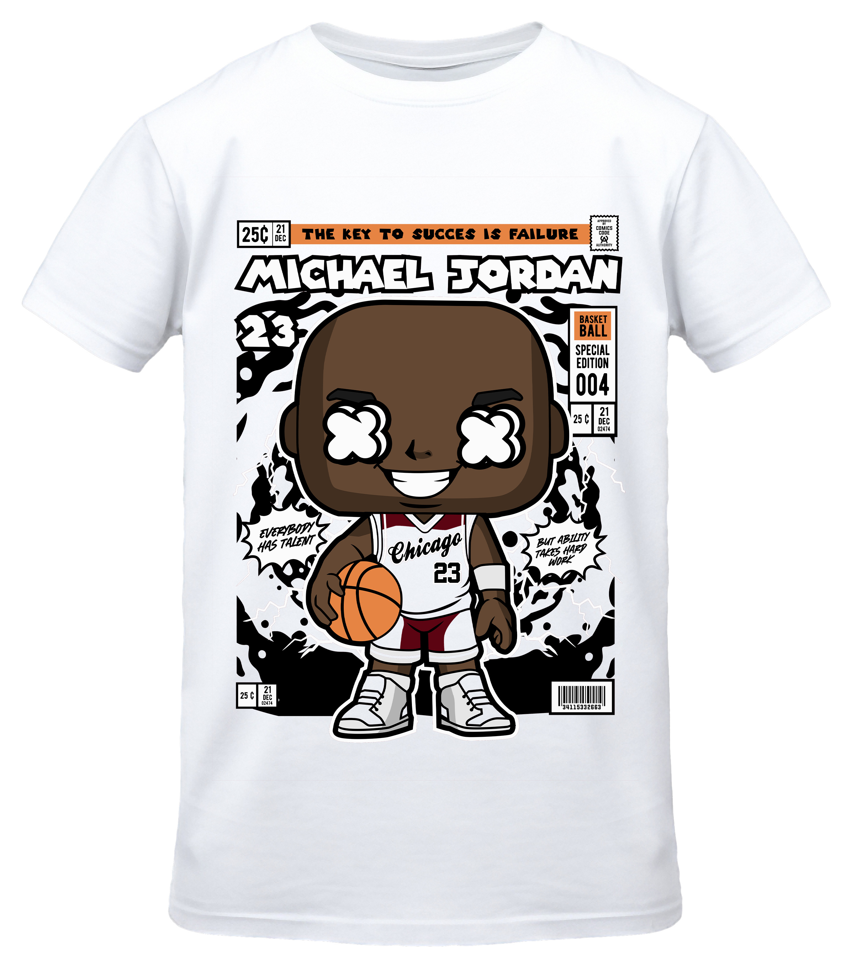 T-Shirt Michael Jordan Pop Culture White