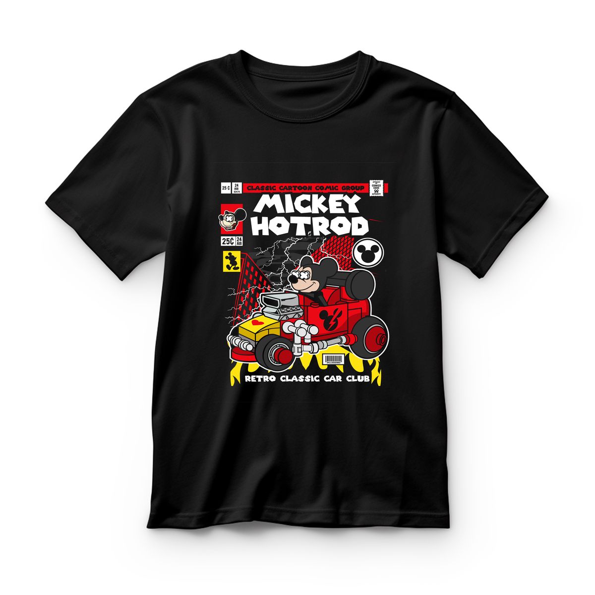 Παιδικό T-shirt Mickey Hot Rod Pop Culture Black