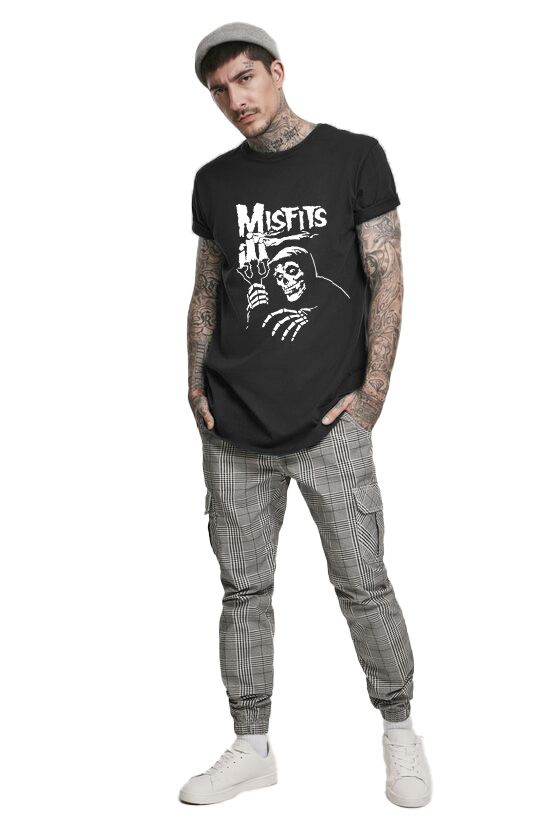 T-Shirt Misfits 1 Rock Avenue Black ανδρικά Basic T-Shirts Simple Wear Μπλουζάκια κοντομάνικα