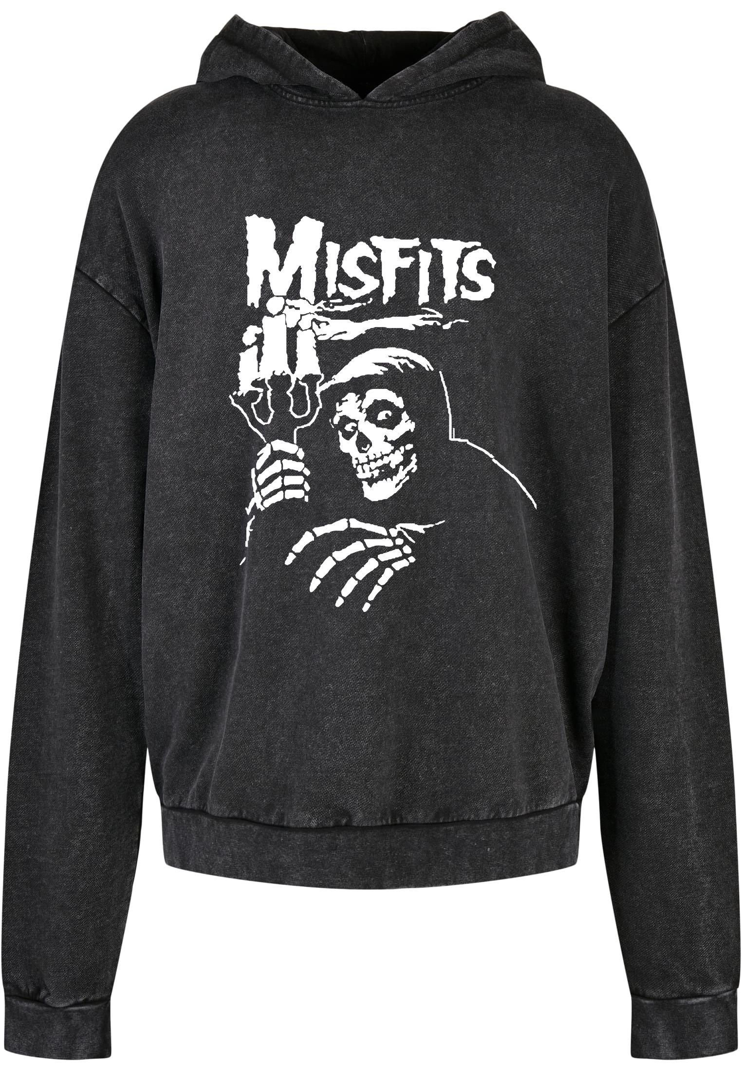 Oversized Premium Hoodie Misfits 1 Rock Avenue Black