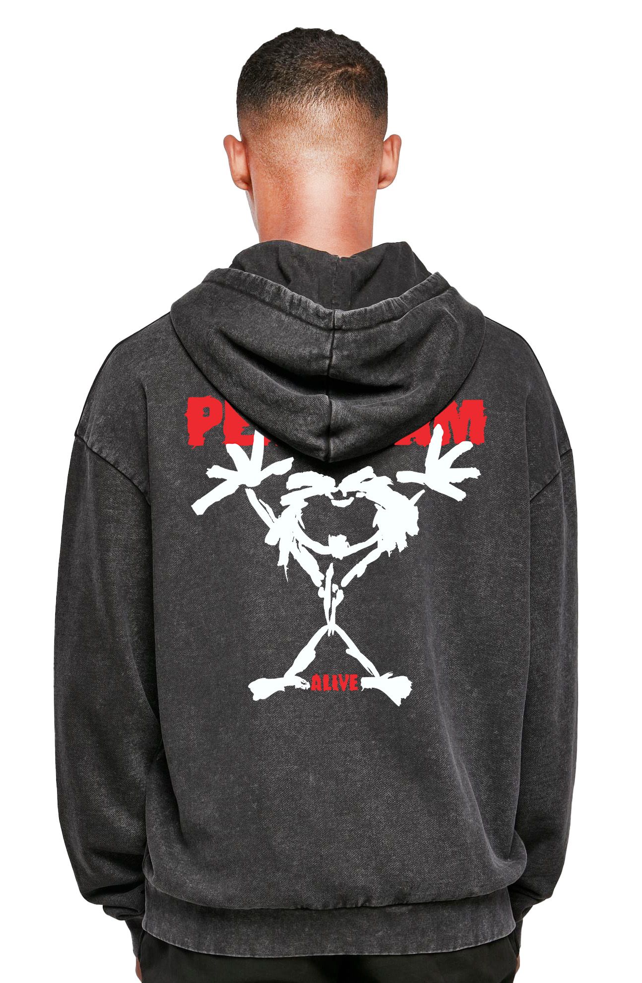 Oversized Premium Hoodie Pearl Jam Alive Rock Avenue Black ανδρικά Φούτερ Simple Wear