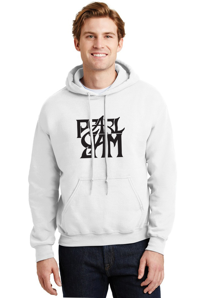 Hoodie Pearl Jam Band Logo Art Rock Avenue White ανδρικά Φούτερ Simple Wear