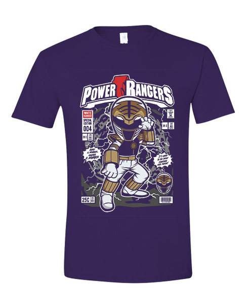 T-Shirt Power Ranger Pop Culture Purple