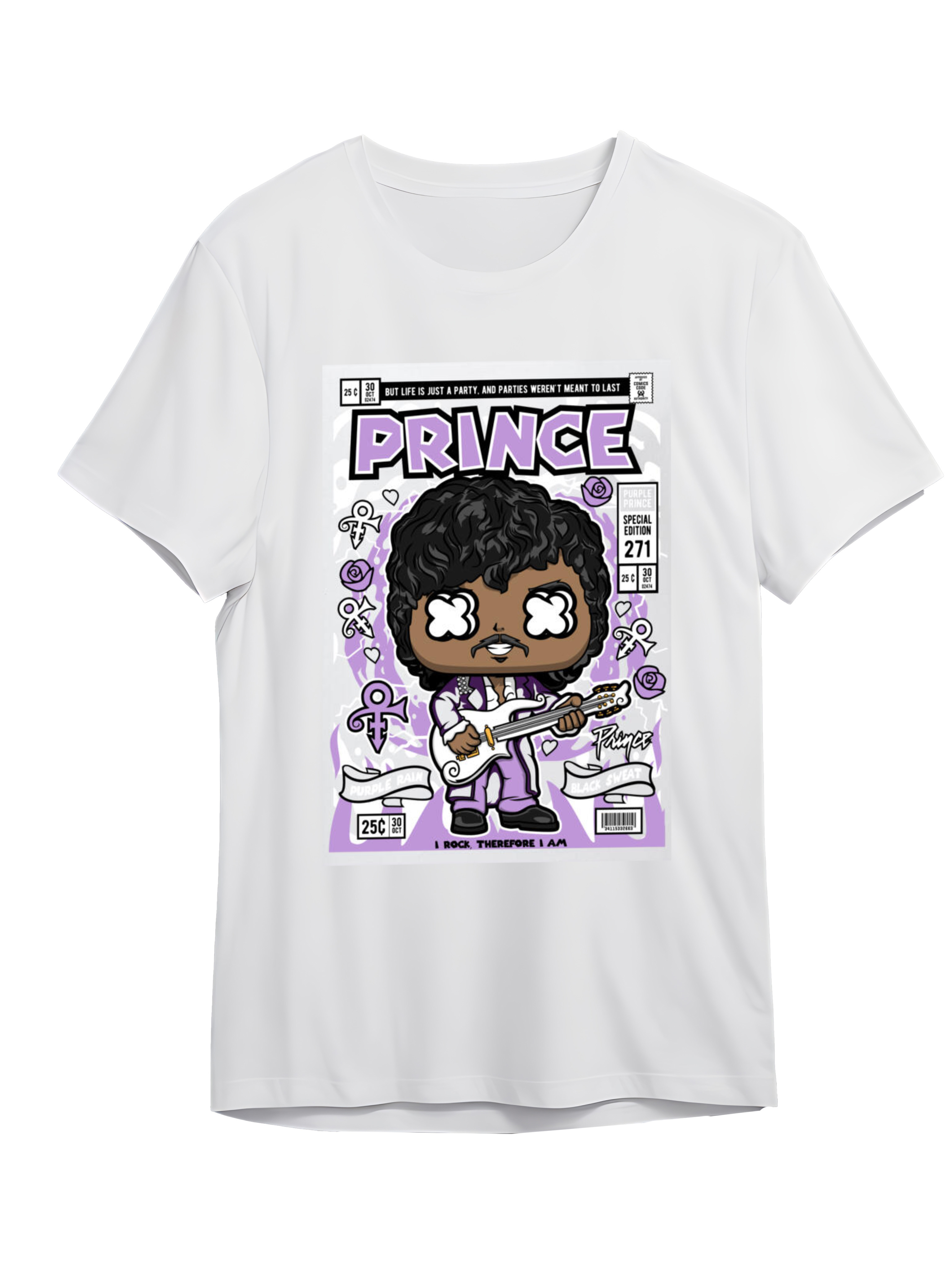 T-Shirt Prince Pop Culture White