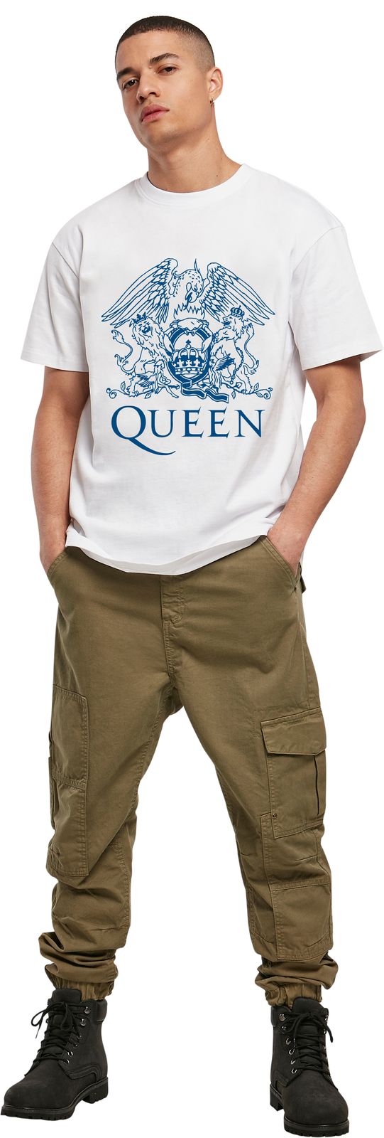 T-Shirt Queen Art2 Rock Avenue White ανδρικά Basic T-Shirts Simple Wear Μπλουζάκια κοντομάνικα