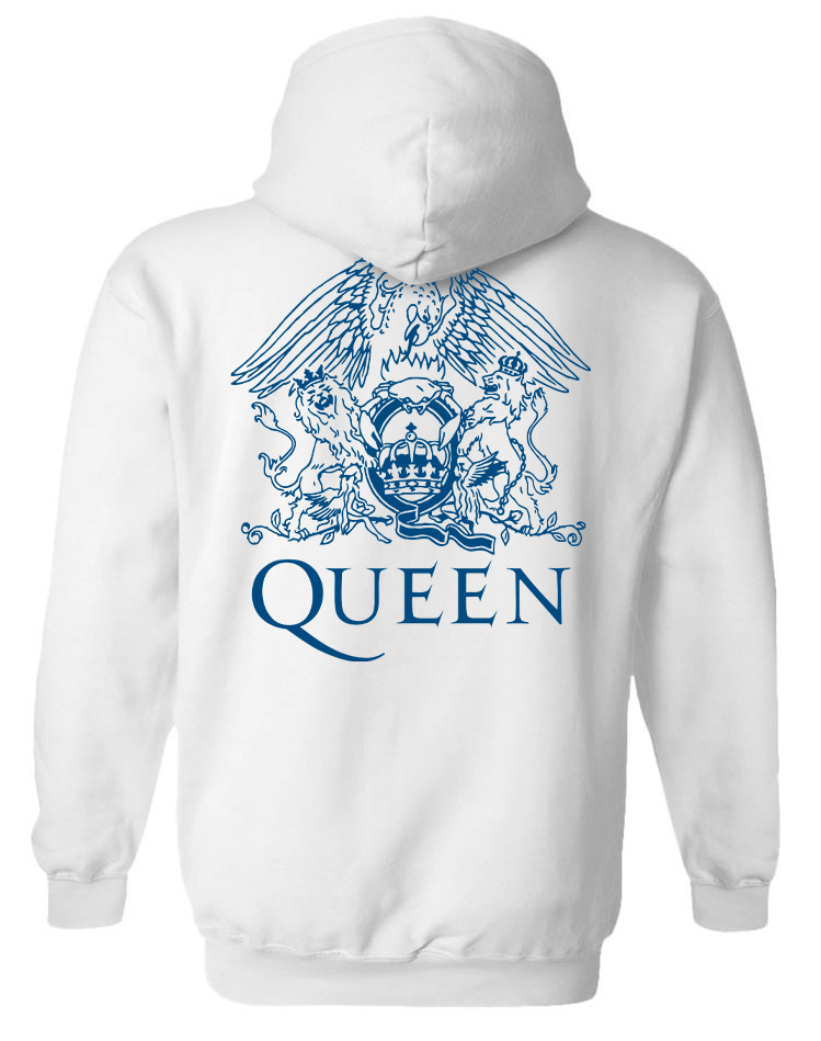 Hoodie Queen Art2 Rock Avenue White