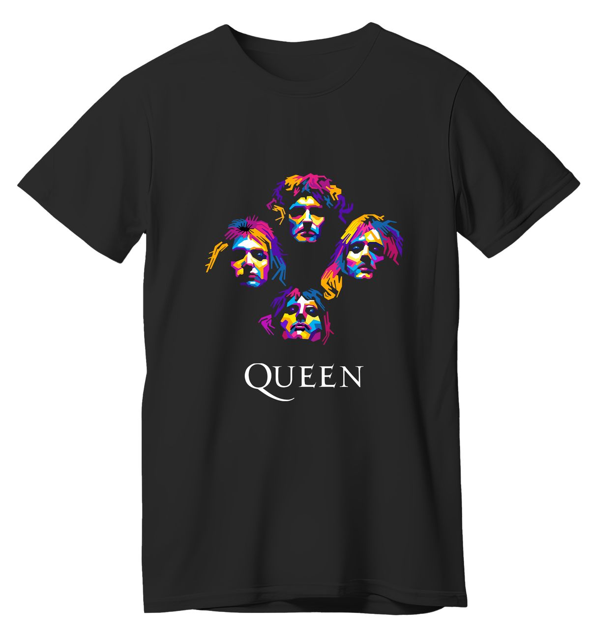 T-Shirt Queen Art3 Rock Avenue Black