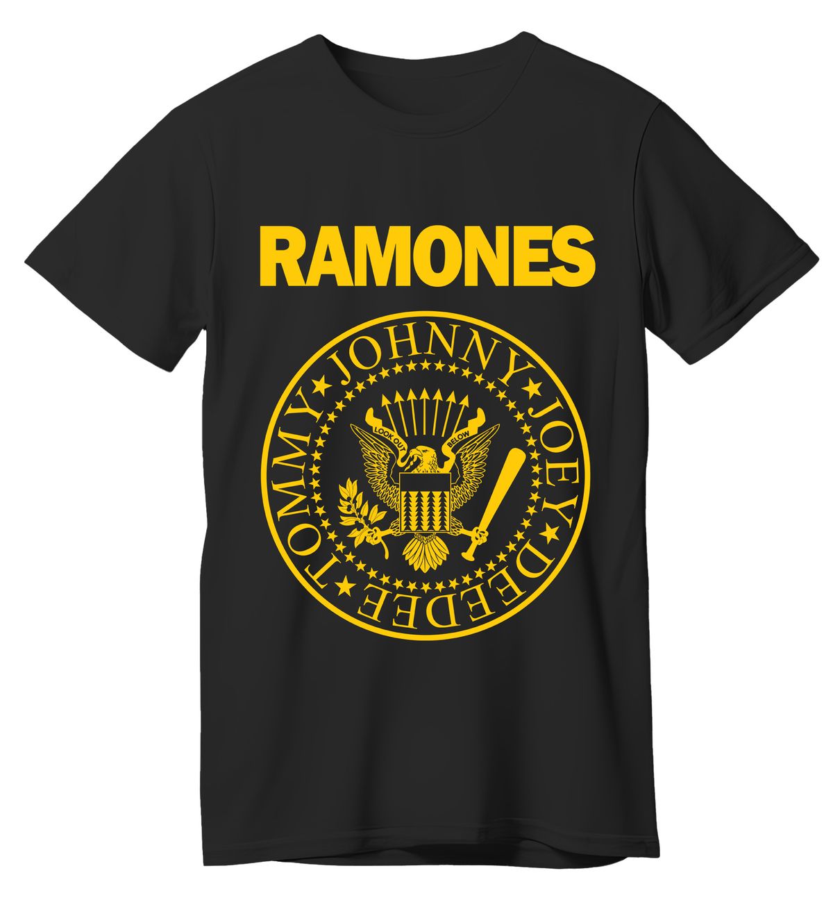 T-Shirt Ramones Pres. Logo Rock Avenue Black