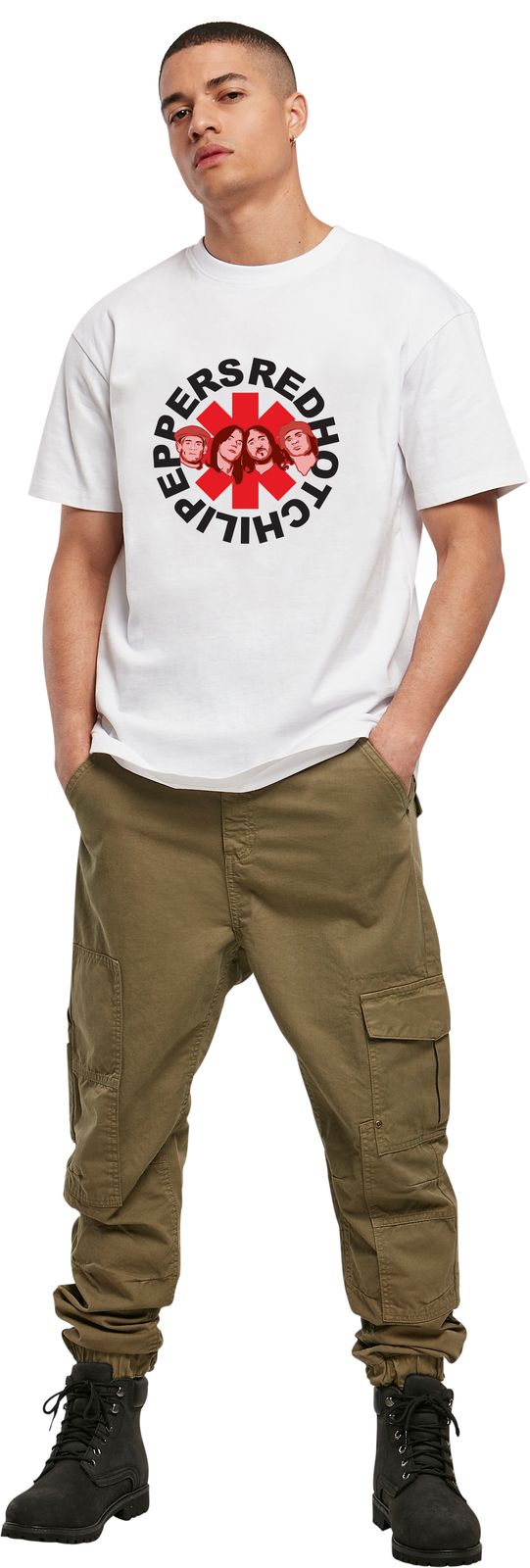 T-Shirt Rhcp Art2 Rock Avenue White ανδρικά Basic T-Shirts Simple Wear Μπλουζάκια κοντομάνικα