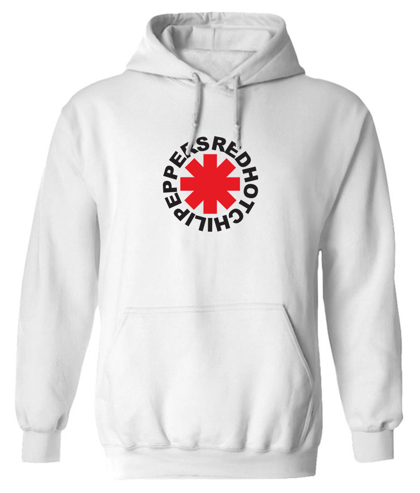 Hoodie Rhcp Band Logo Art Rock Avenue White