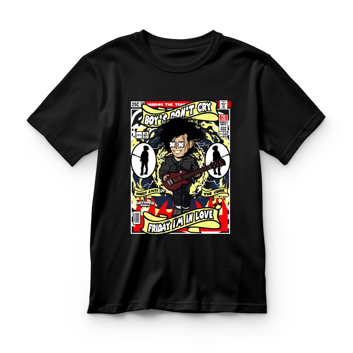 Παιδικό T-shirt Robert Smith The Cure Pop Culture Black