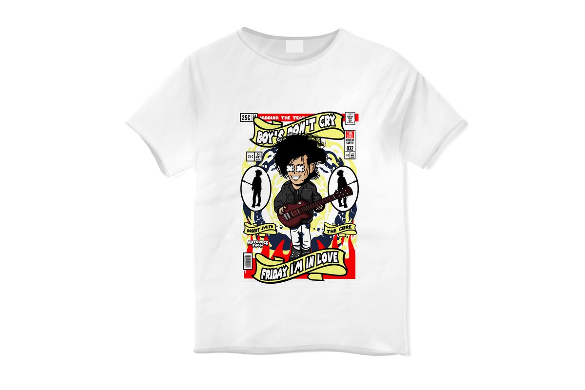 Παιδικό T-shirt Robert Smith The Cure Pop Culture White