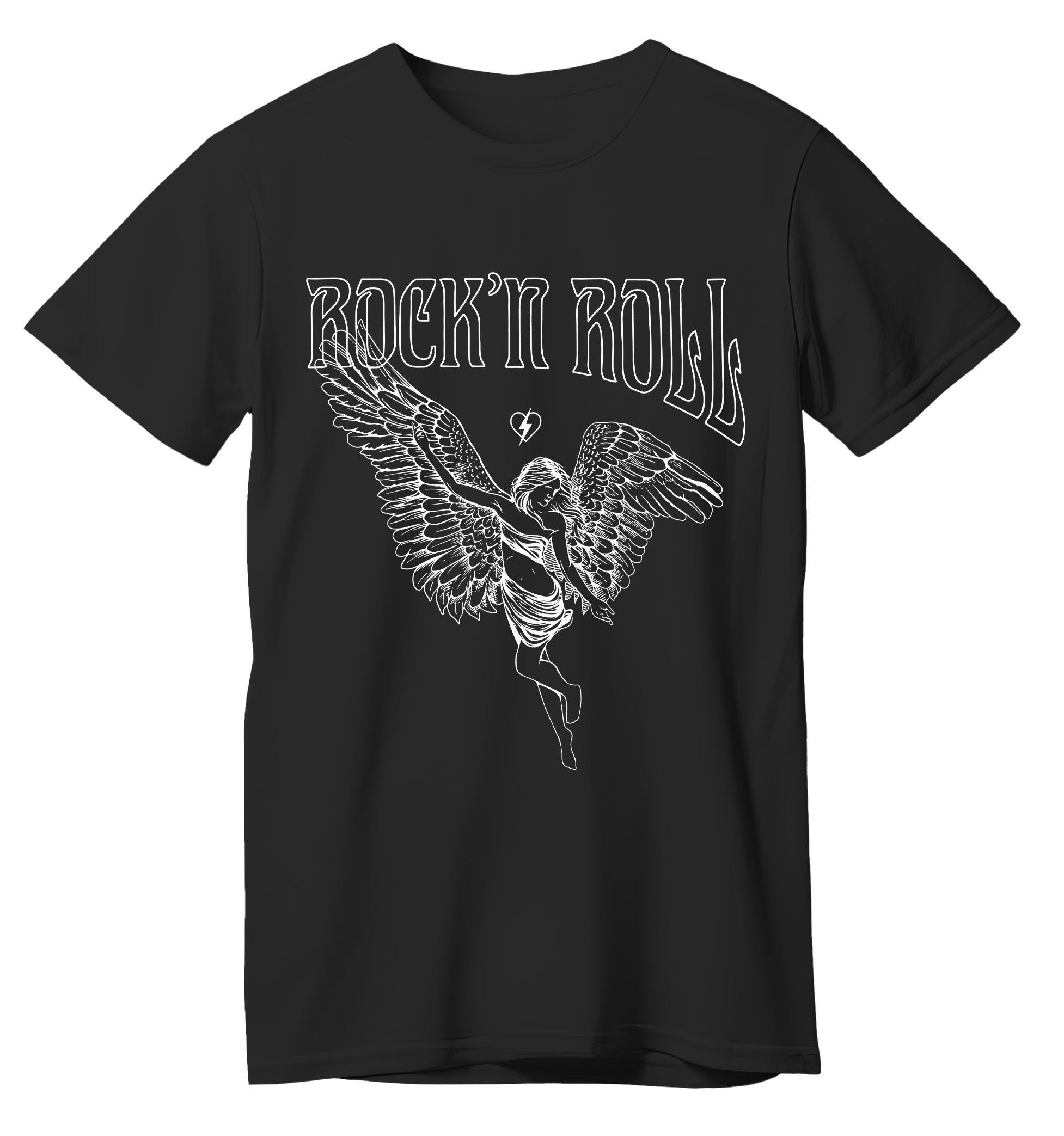 T-Shirt Rock n Roll Pop Culture Black