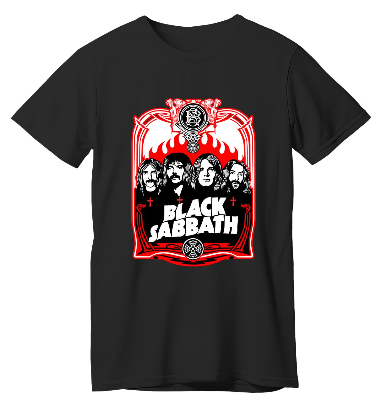 T-Shirt Black Sabbath Art Design1 Rock Avenue Black