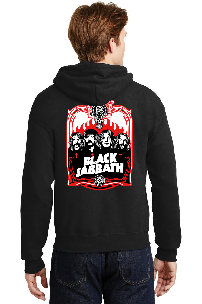 Hoodie Black Sabbath Art Design1 Rock Avenue ανδρικά Φούτερ Simple Wear