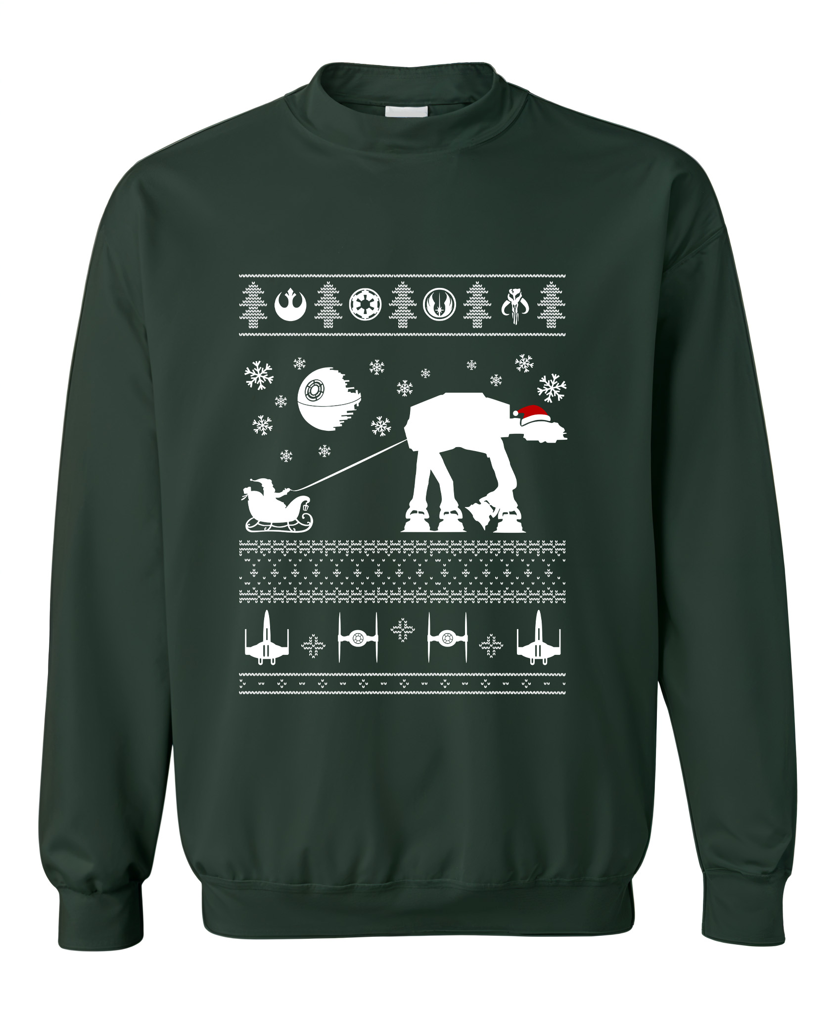 Χριστουγεννιάτικο Ugly Sweater Santa Pop Culture Forest Green