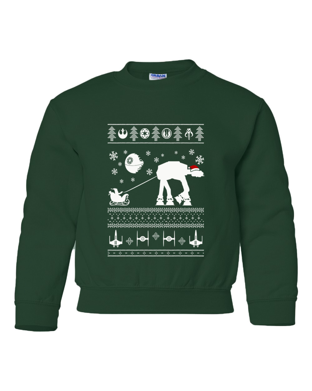 Παιδικό Χριστουγεννιάτικο Ugly Sweater Santa Pop Culture Forest Green