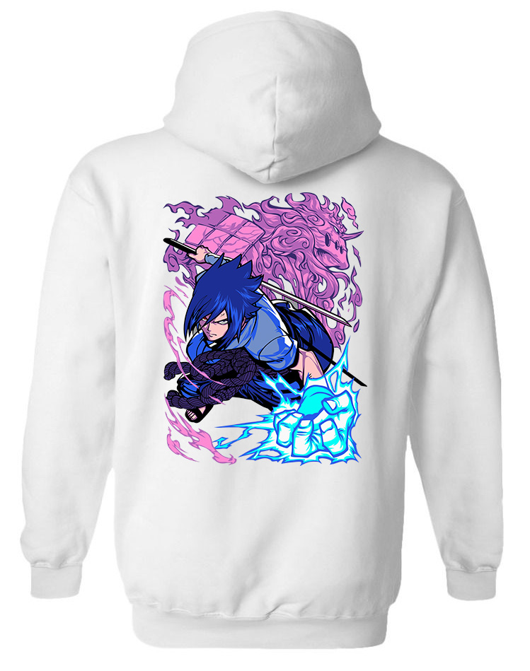 Hoodie Sasuke Uchiha Naruto Pop Culture White
