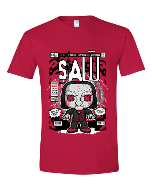 T-Shirt Saw Billy Pop Culture Red