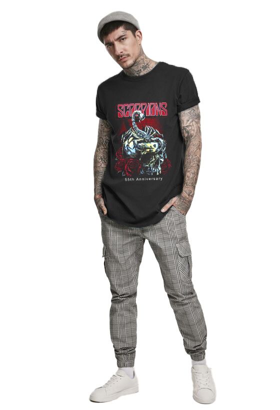 T-Shirt Scorpions 2 Rock Avenue Black ανδρικά Basic T-Shirts Simple Wear Μπλουζάκια κοντομάνικα