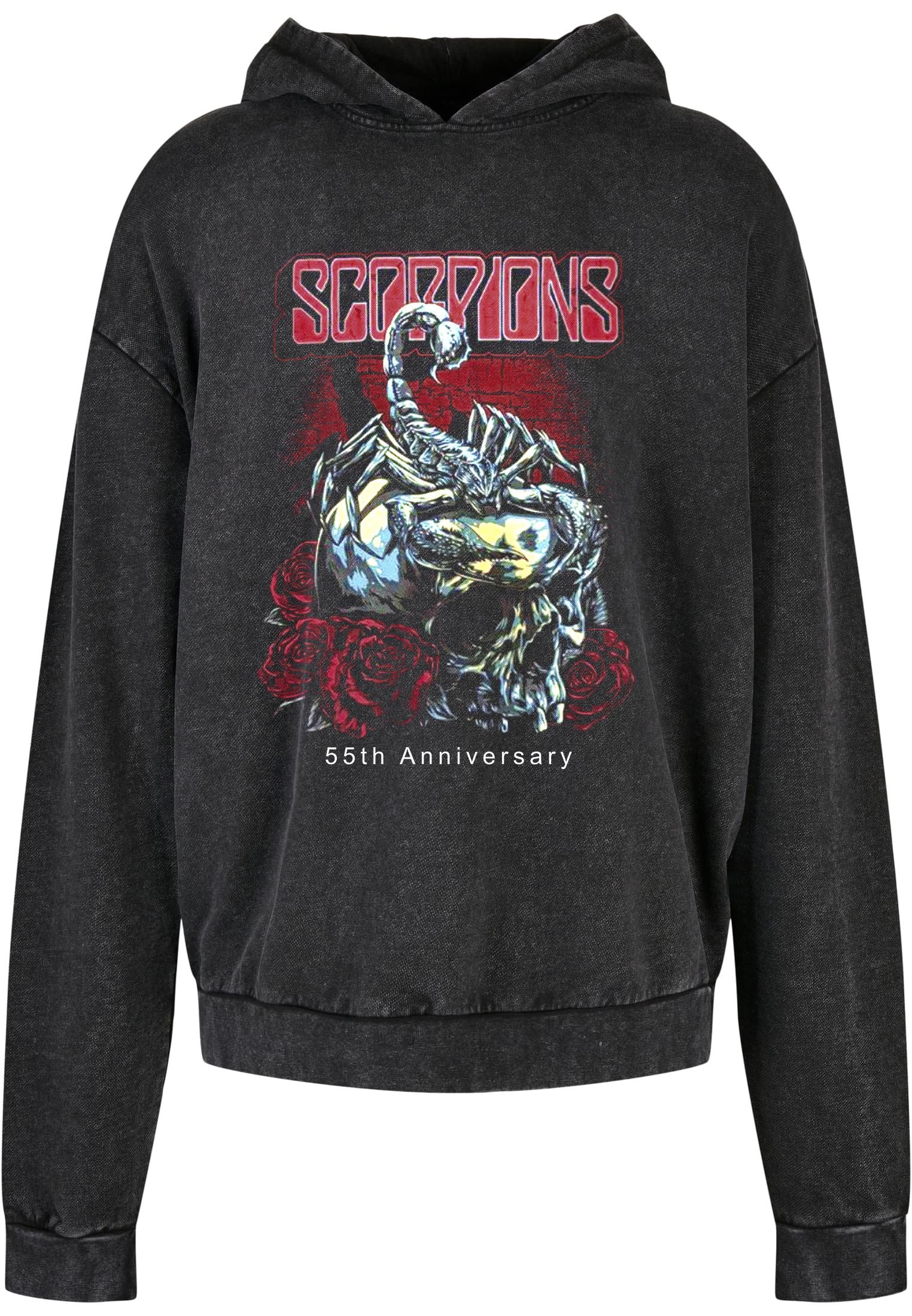 Oversized Premium Hoodie Scorpions 2 Rock Avenue Black