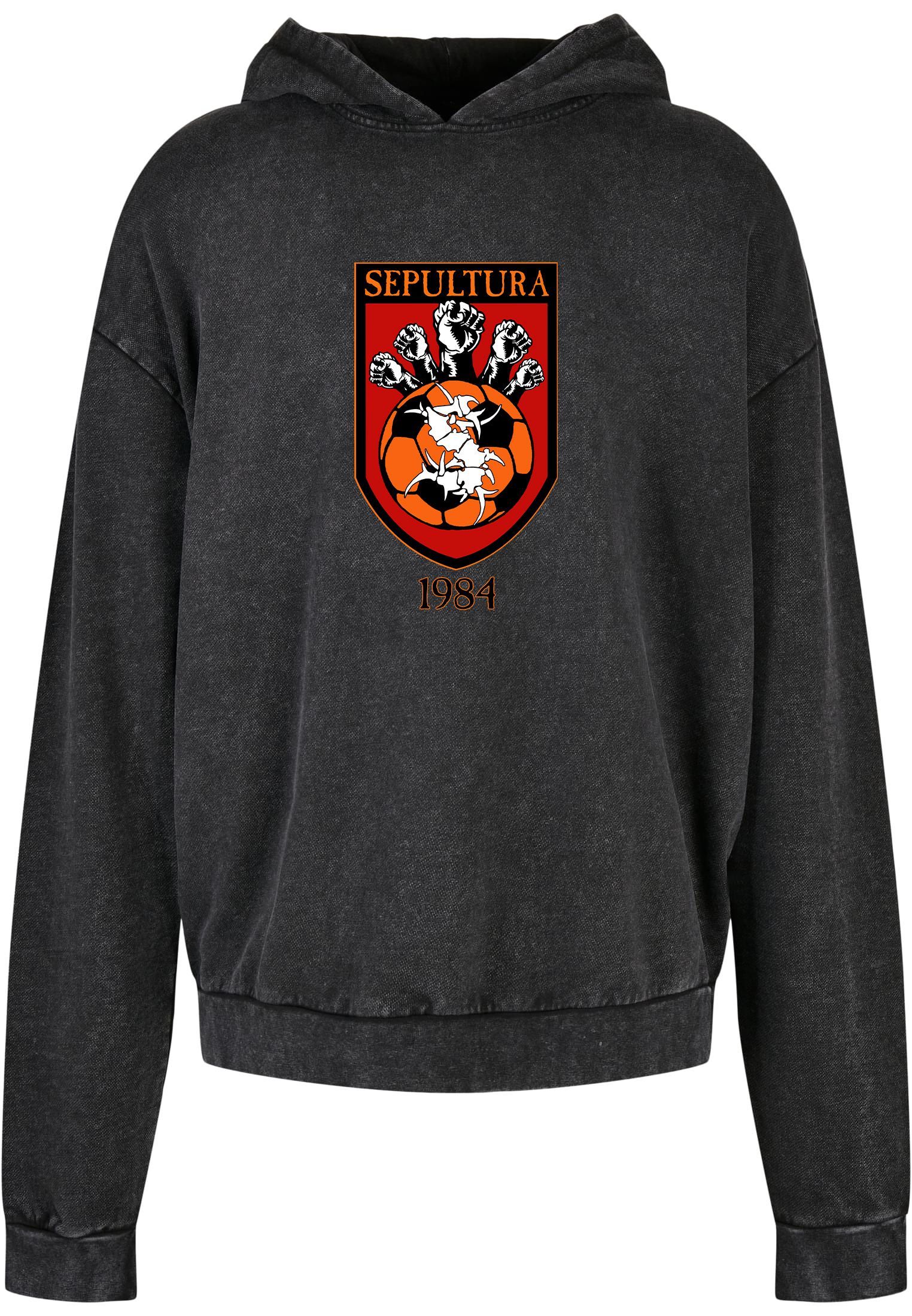 Oversized Premium Hoodie Sepultura 1984 Rock Avenue Black
