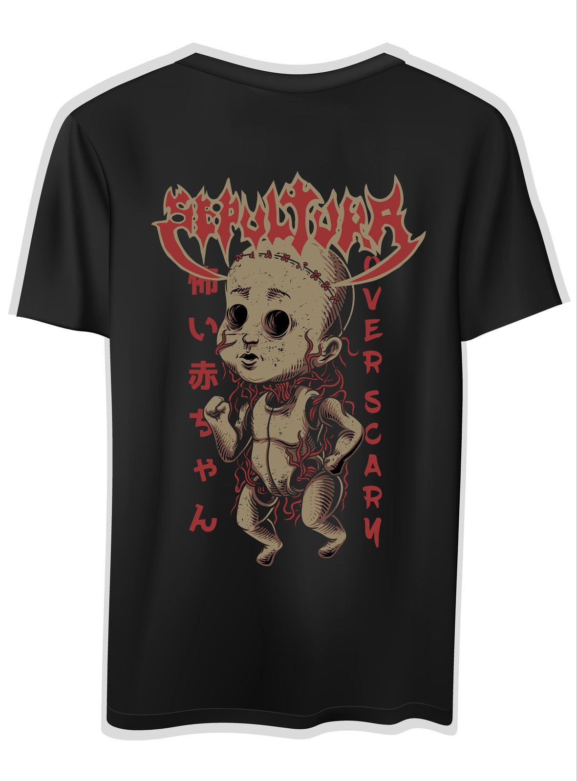 T-Shirt Sepultura Doll Rock Avenue Black