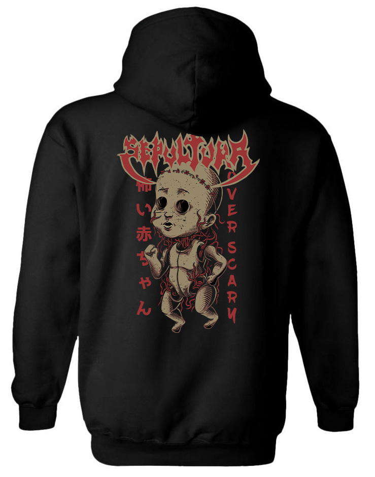 Hoodie Sepultura Doll Rock Avenue Black