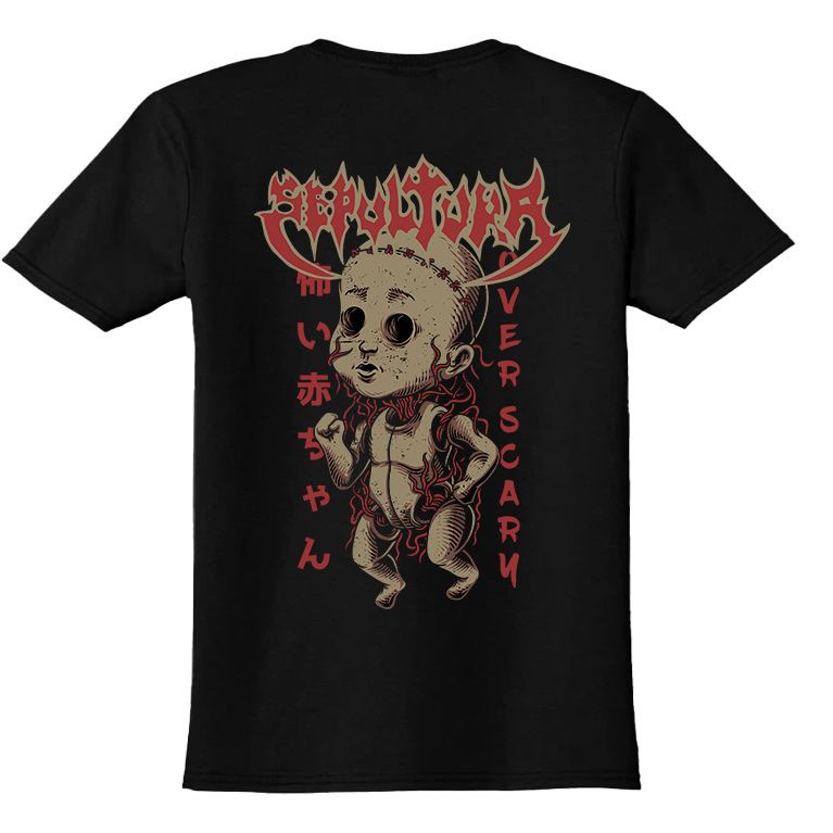 Παιδικό T-shirt Sepultura Doll Rock Avenue Black
