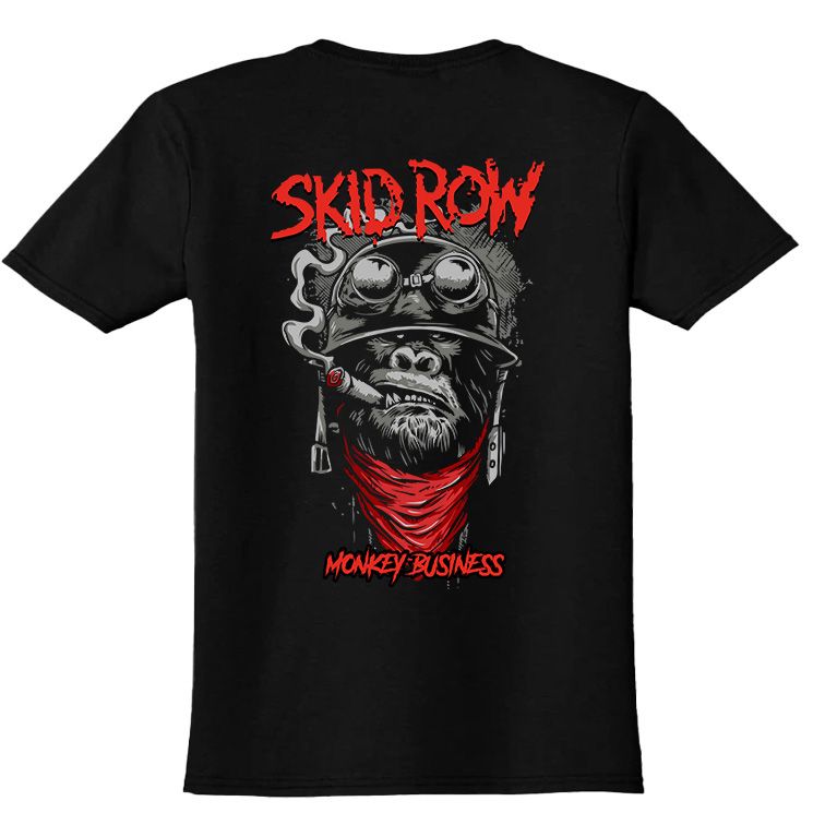 Παιδικό T-shirt Skid Row Monkey Business Rock Avenue Black
