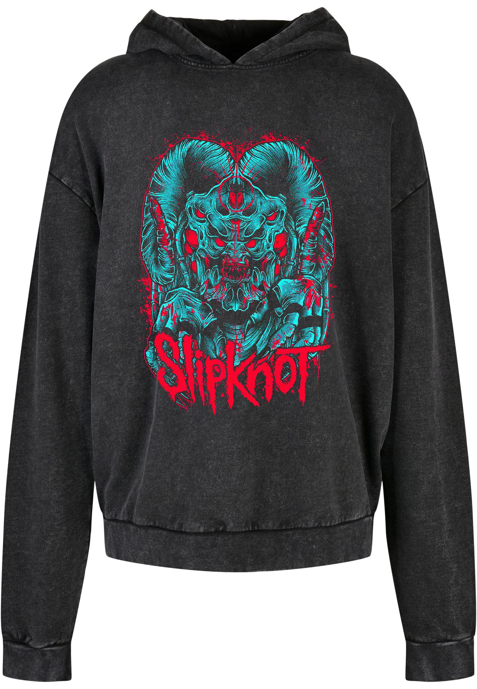 Oversized Premium Hoodie Slipknot Rock Avenue Black