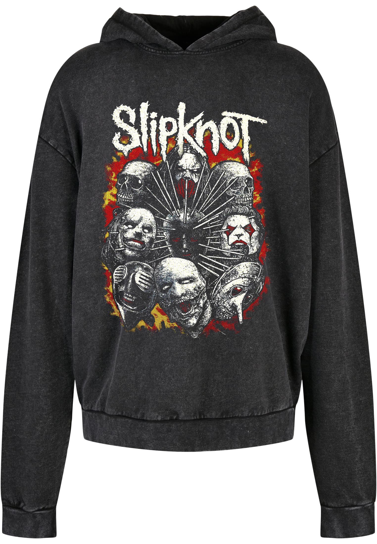 Oversized Premium Hoodie Slipknot2 Rock Avenue Black