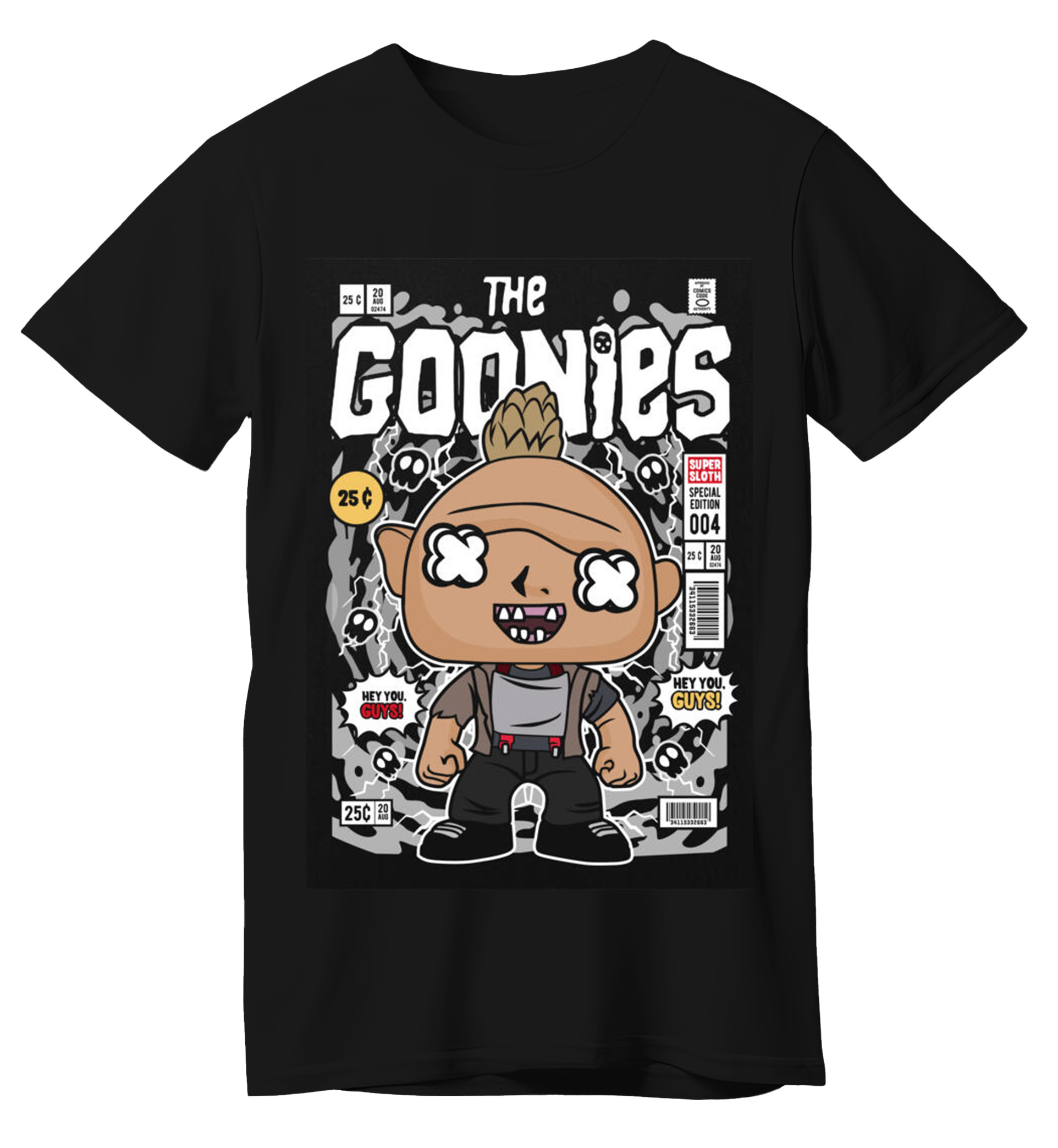 T-Shirt Sloth The Goonies Pop Culture Black