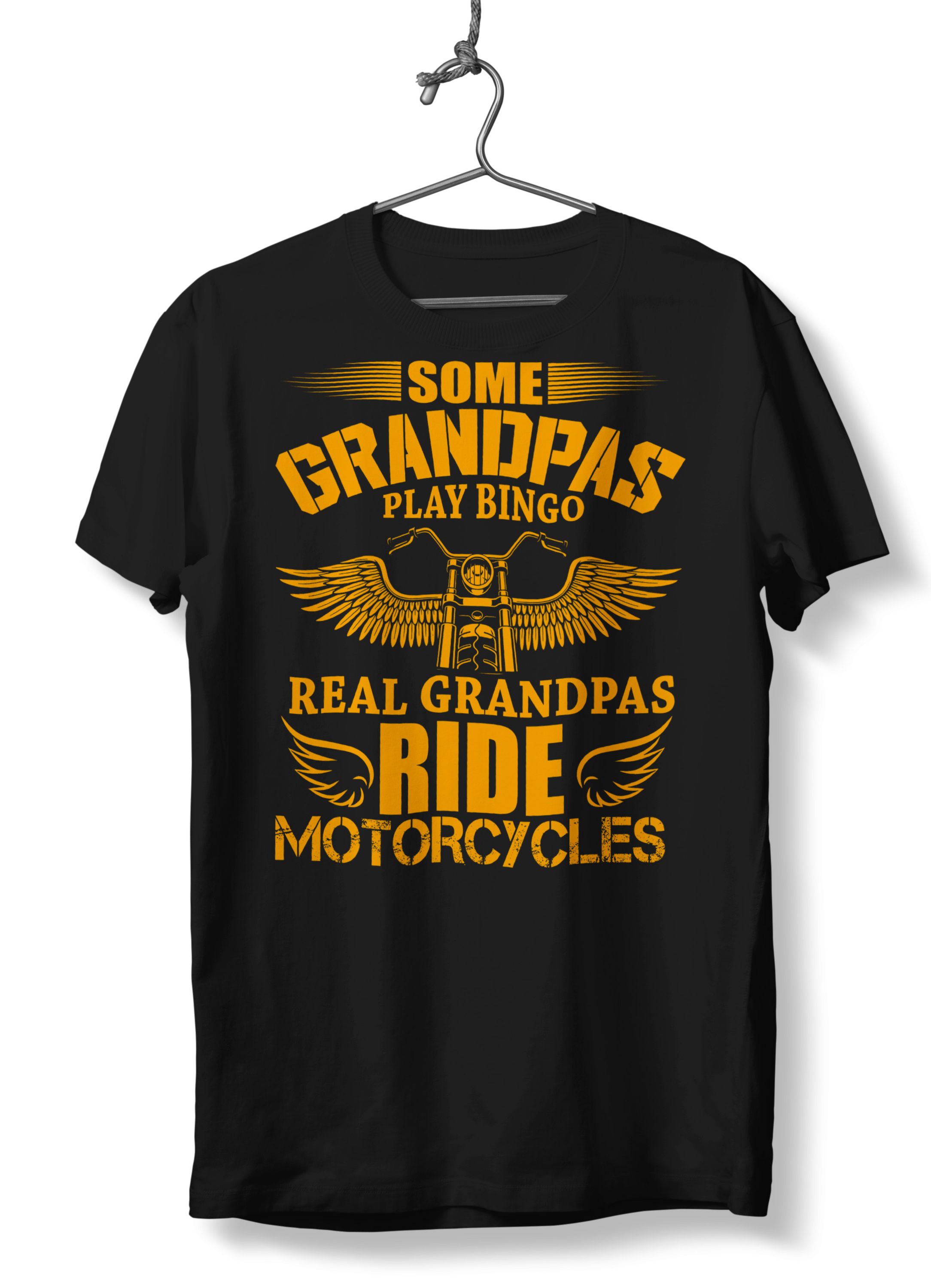 T-Shirt Some grandpas play bingo Pop Culture Black