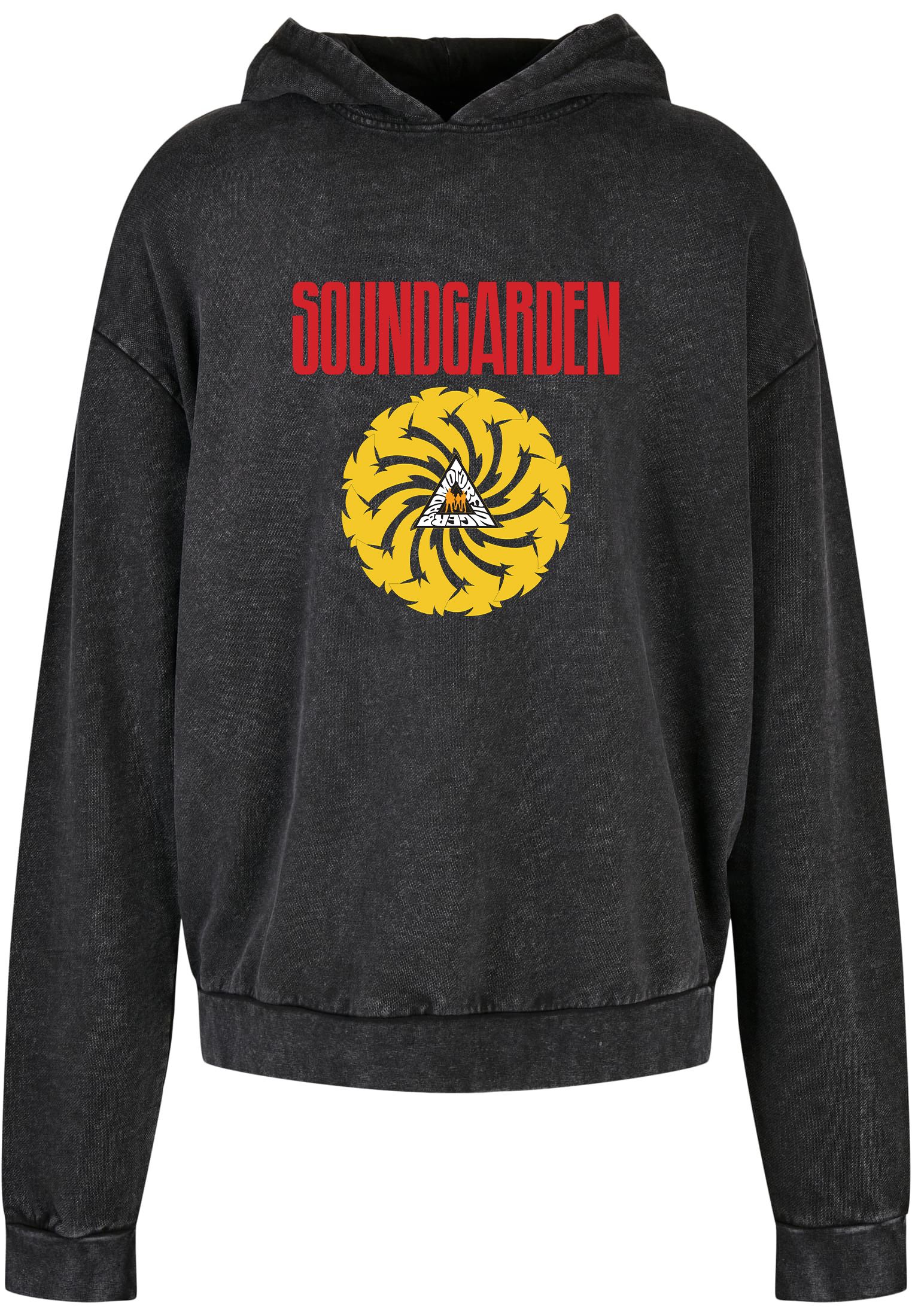 Oversized Premium Hoodie Soundgarden Bad Motor Finger Rock Avenue Black