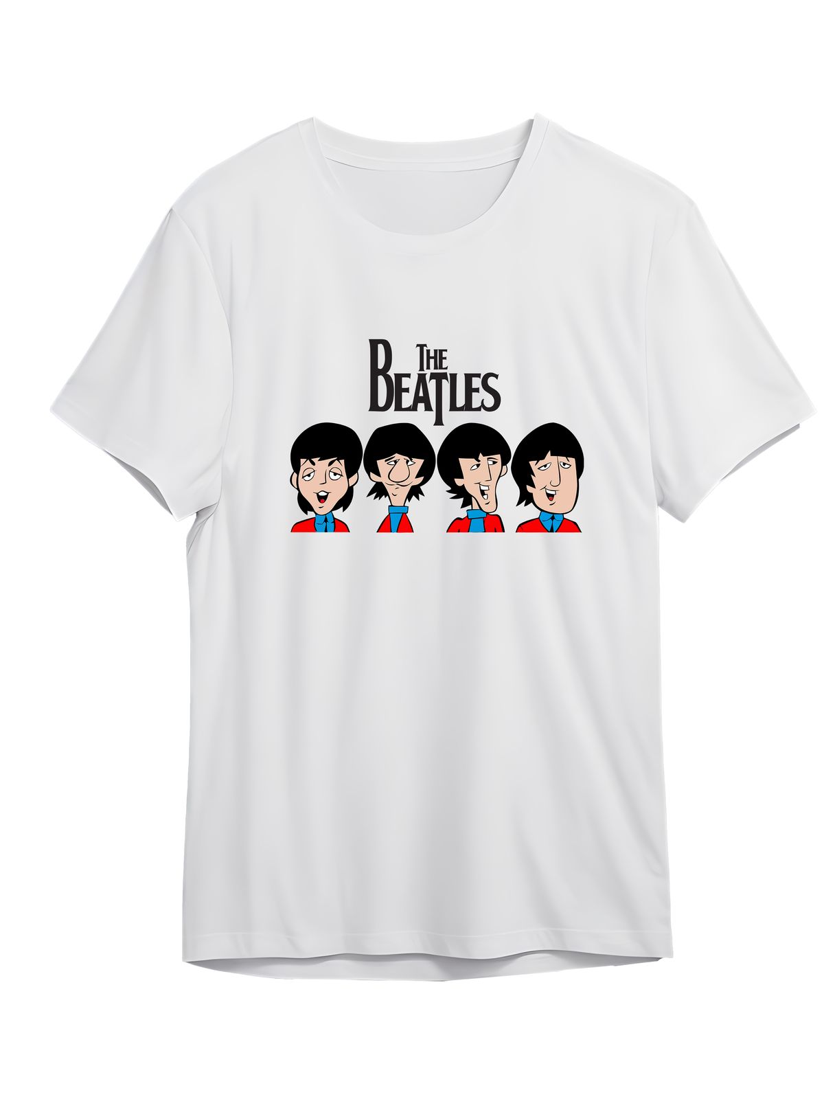 T-Shirt The Beatles Rock Avenue White