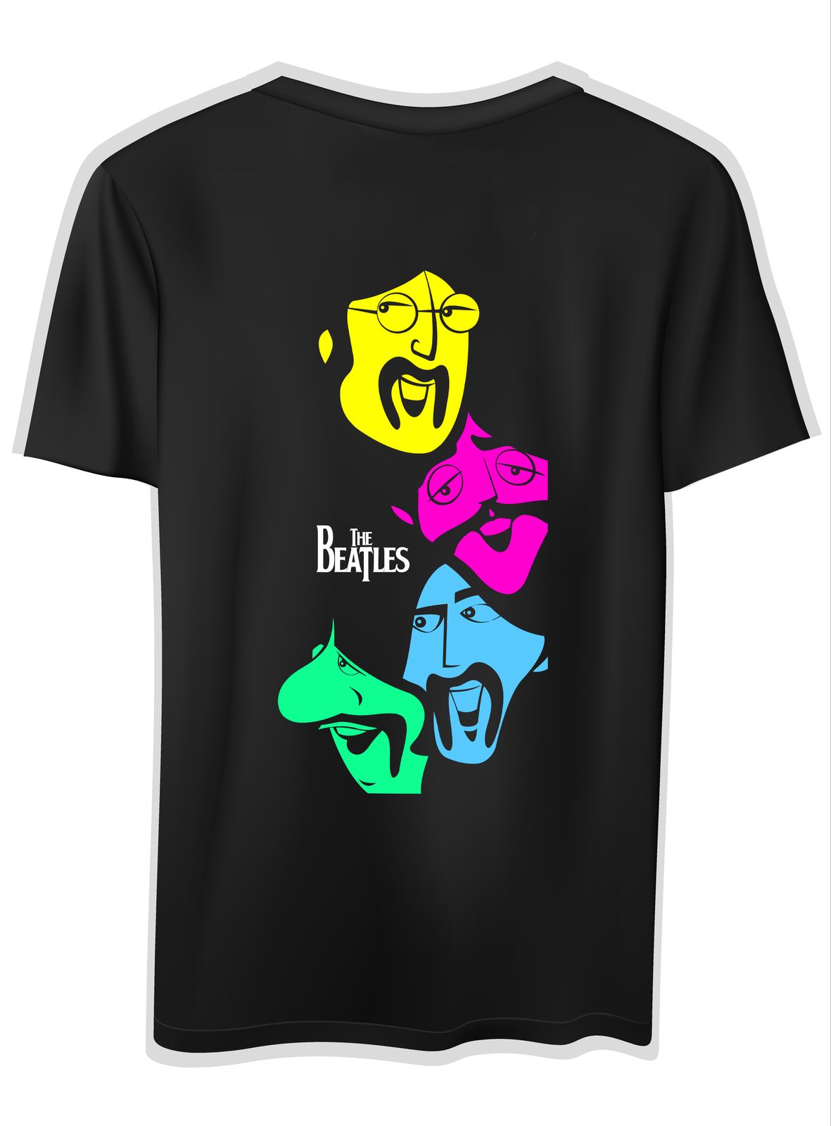 T-Shirt The Beatles 1 Rock Avenue Black