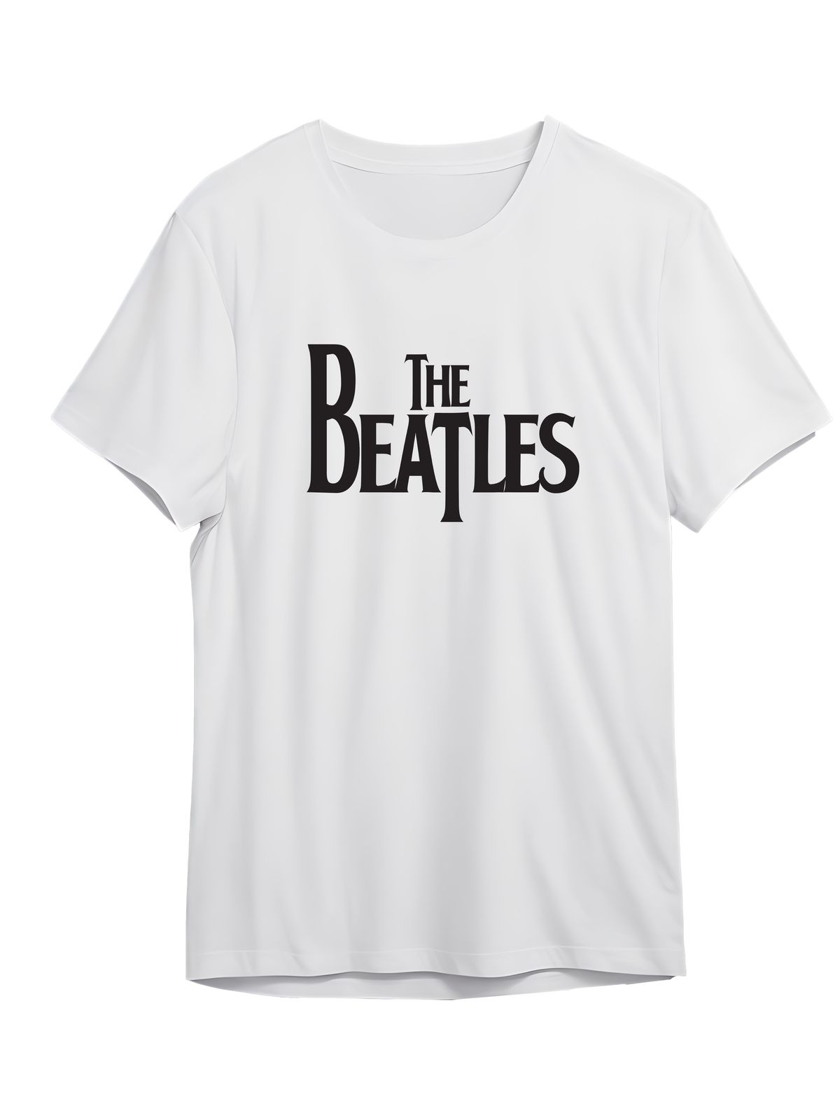 T-Shirt The Beatles Logo Name Art Rock Avenue White