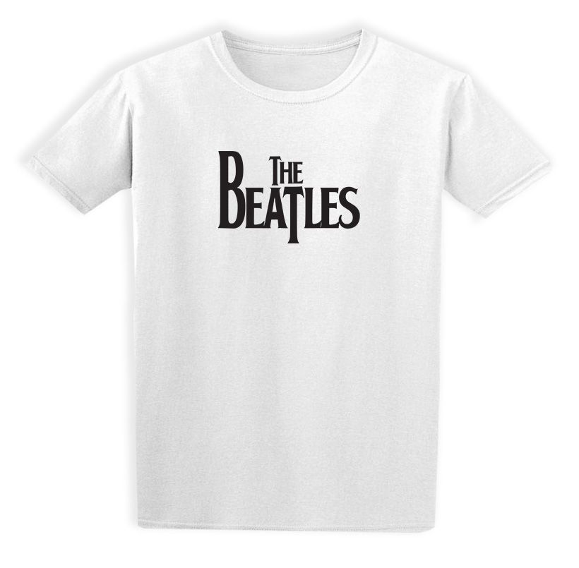 Παιδικό T-shirt The Beatles Logo Name Art Rock Avenue White