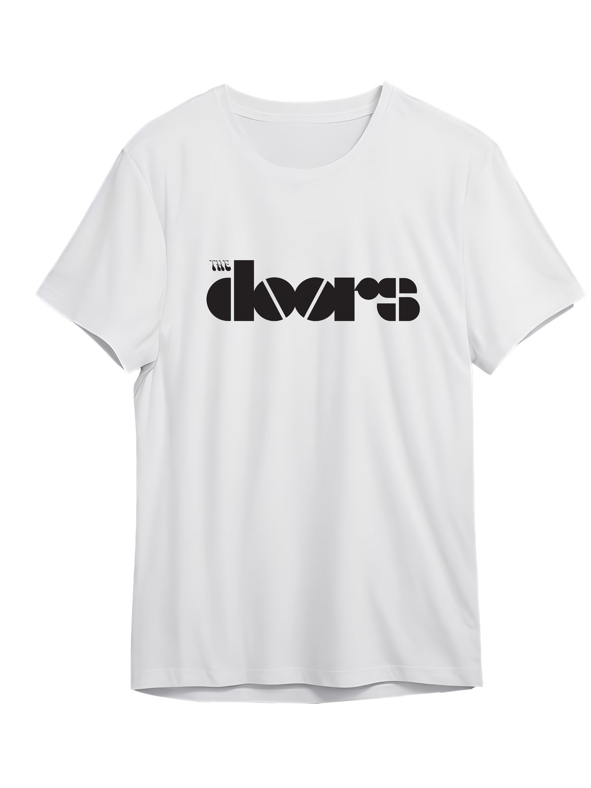 T-Shirt The Doors Band Logo Name Rock Avenue White