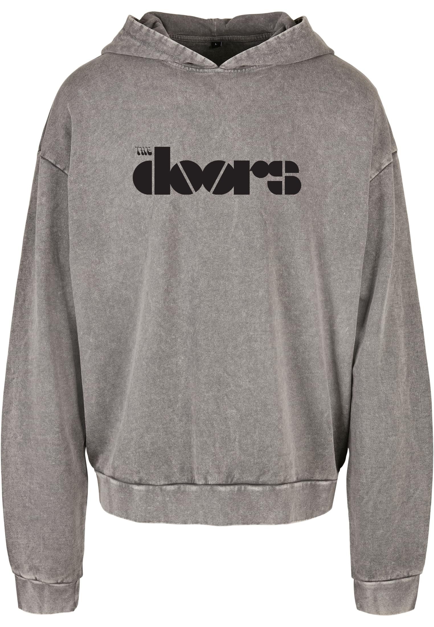 Oversized Premium Hoodie The Doors Band Logo Name Rock Avenue Asphalt