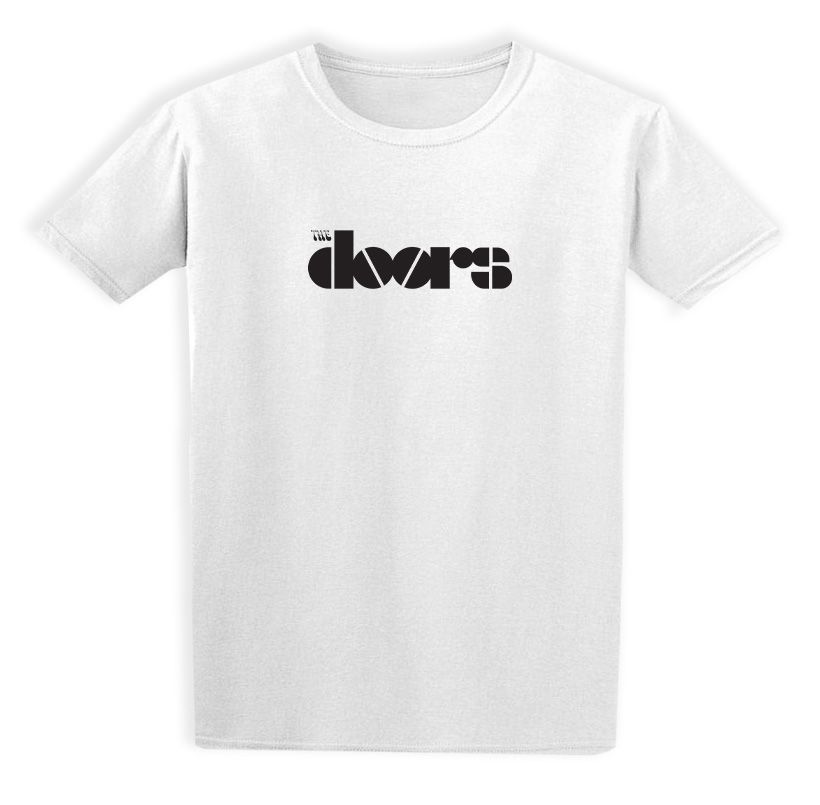 Παιδικό T-shirt The Doors Band Logo Name Rock Avenue White