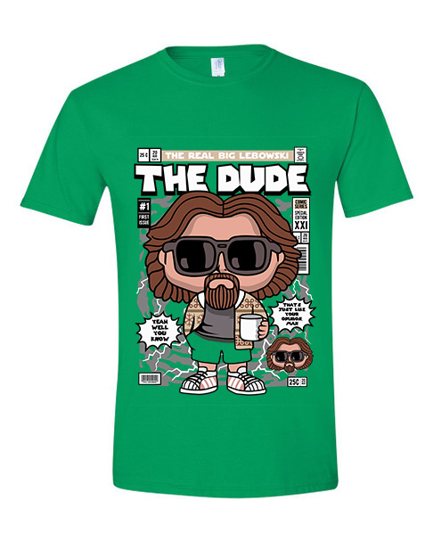 T-Shirt The Dude Pop Culture Irish Green