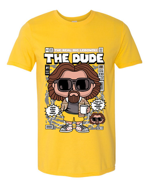 T-Shirt The Dude Pop Culture Daisy