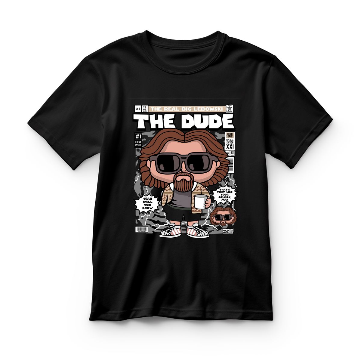 Παιδικό T-shirt The Dude Pop Culture Black