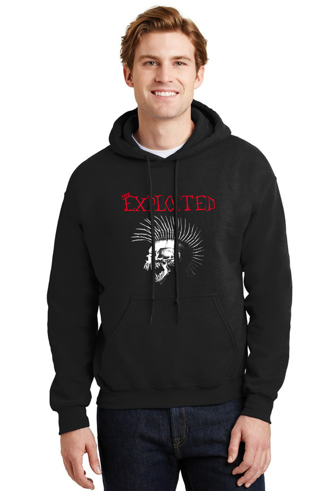 Hoodie The Exploited 2 Rock Avenue Black ανδρικά Φούτερ Simple Wear