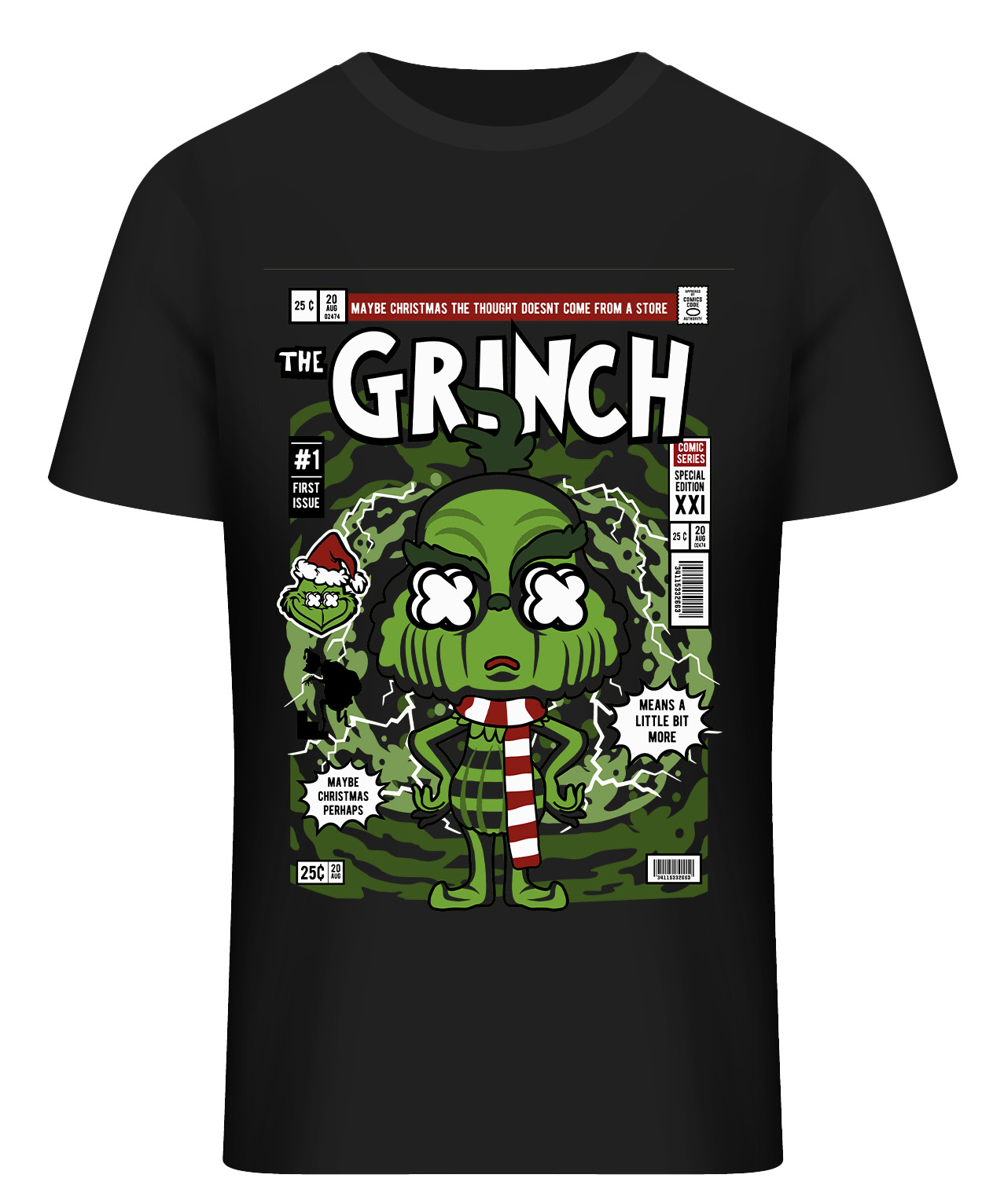 T-Shirt The Grinch Pop Culture Black