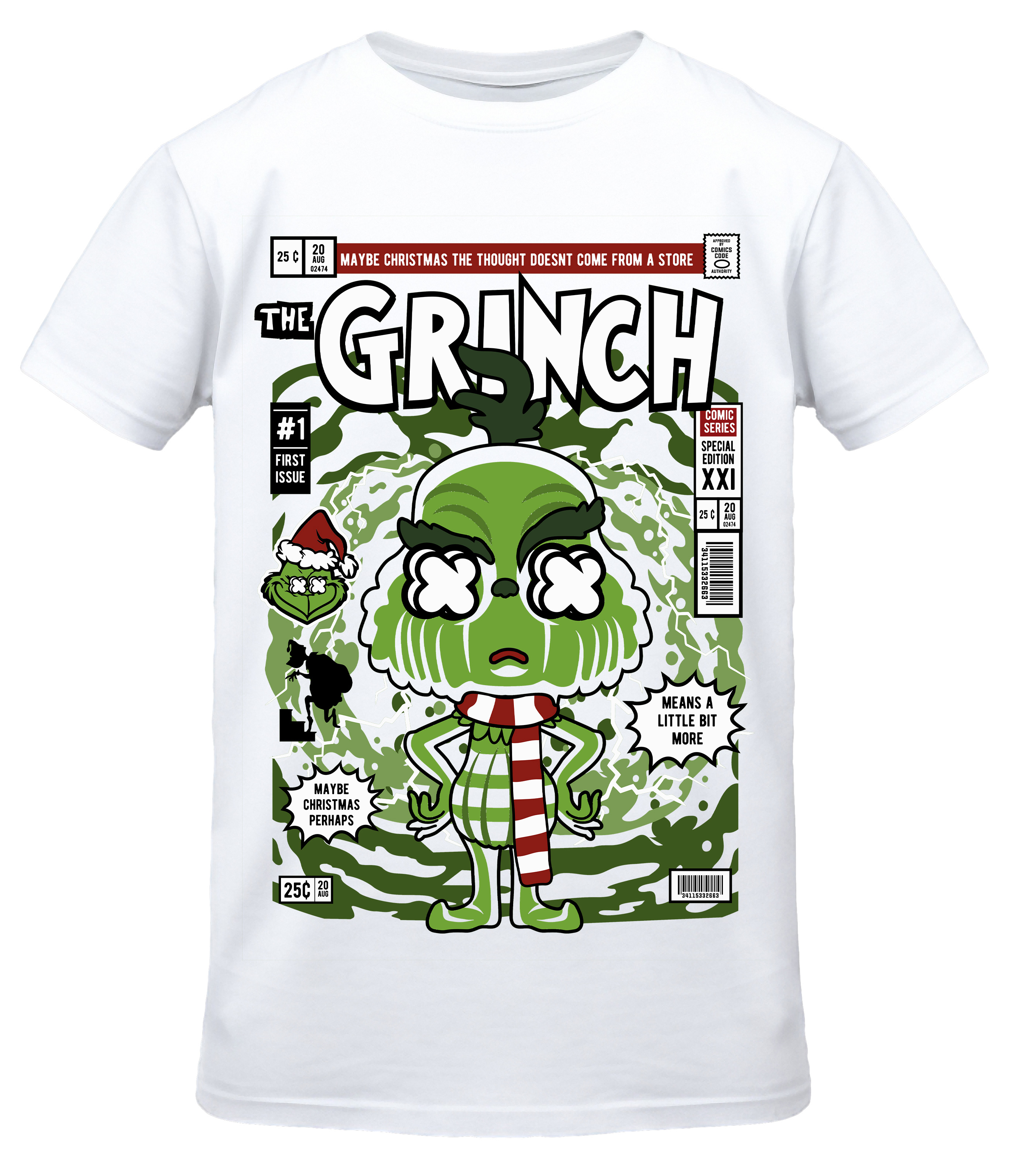 T-Shirt The Grinch Pop Culture White